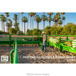 Team Roping Box Pads Chute Help Pivoting Adjustable Roping Boxes