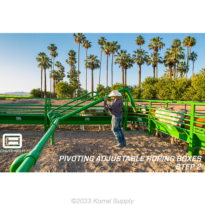 Chute Help Pivoting Adjustable Roping Boxes